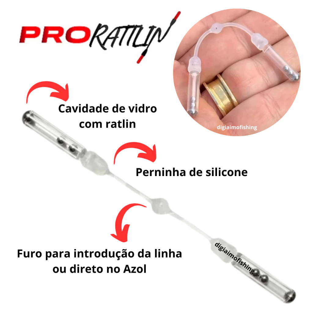 Pro Ratlin Camalesma (6pcs) Acessório p/ Montagem com Iscas Soft - Imagem 3